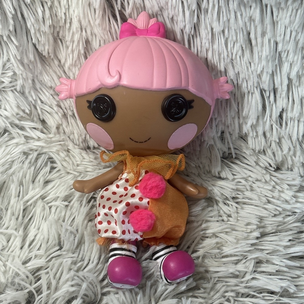 Lalaloopsy Squirt Lil 7 Inch Doll Pink Hair MGA Clown Outfit Boots NO PET 2013